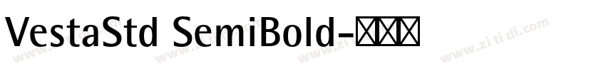 VestaStd SemiBold字体转换